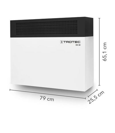 Déshumidificateur industriel DH 30 - robuste et performant, jusqu'à 45L/24h - Trotec_1