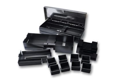 FT460 - Tiroir caisse Oxhoo avec monnayeur et couvercle - Dimensions 460 x 170 x 100 mm - Ouverture manuelle ou électrique_1