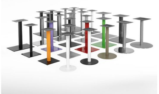 Piétements - Métal, Epoxy au choix, Mange-debout - Dubaï rond_1