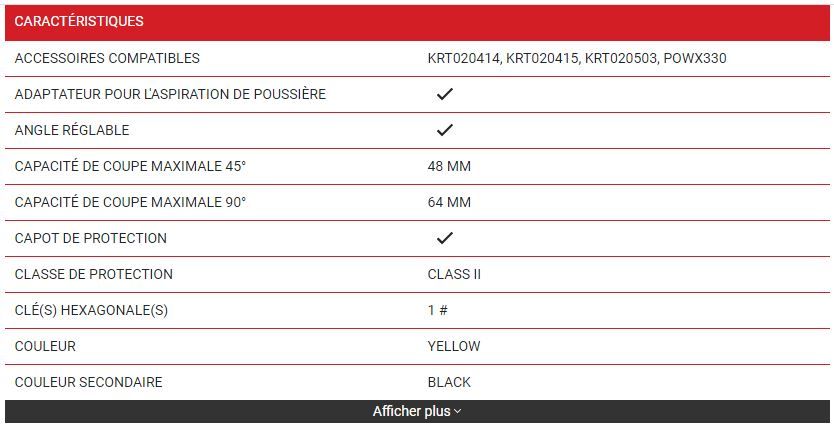 Powx0520 - Scie circulaire 1500W 185MM - Varo - Coupe maximale 45° 48 mm avec laser et aspiration_1