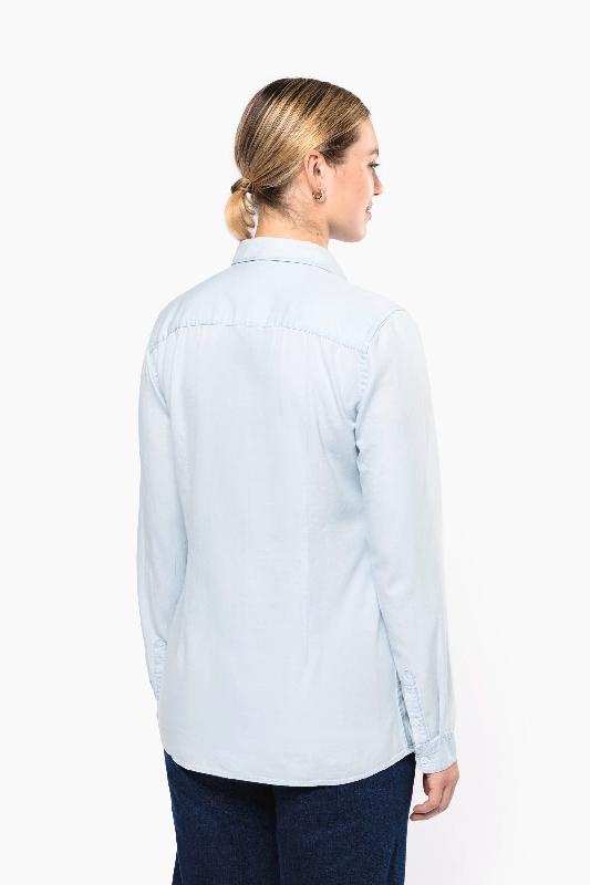 Chemise écoresponsable délavée en coton twill femme - Réf: KNS501 - Kariban_1