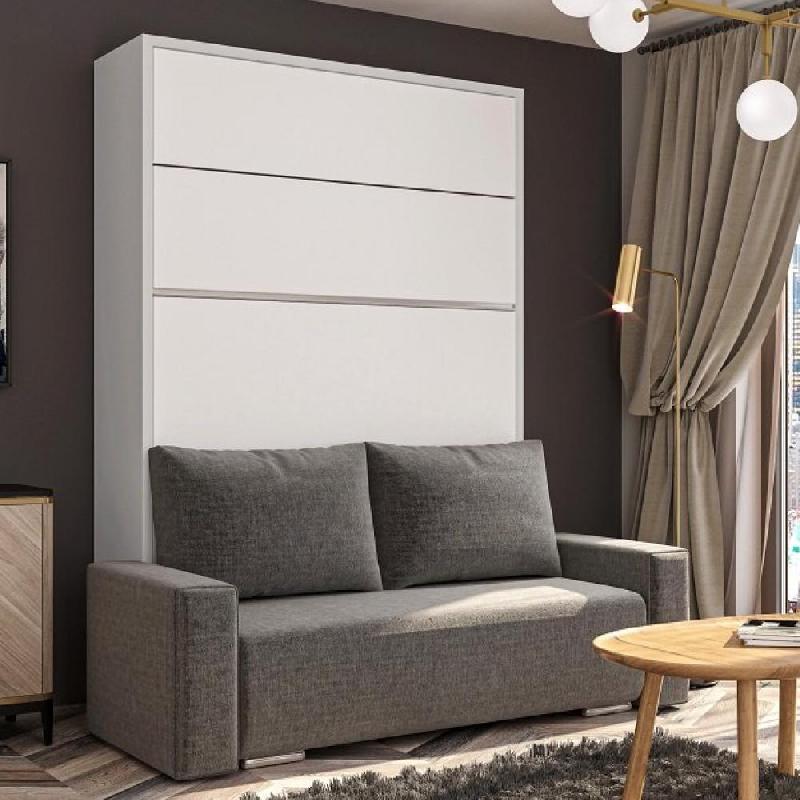 FALCON SOFA - Armoire lit escamotable avec canapé intégré - Couchage 140x200 cm - Tendance et haut de gamme_1