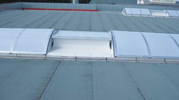 Lanterneau ponctuel ecobac 160 pn pour voute / sur embase en polyester / 190 x 160 cm_1