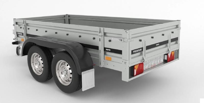 Remorque bagagère freinée - 2,64 X 1,26 M - 2000kg - MARTZ PREMIUM + 264/2_1