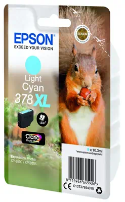 Singlepack Light Cyan 378XL Claria Photo HD Ink_1