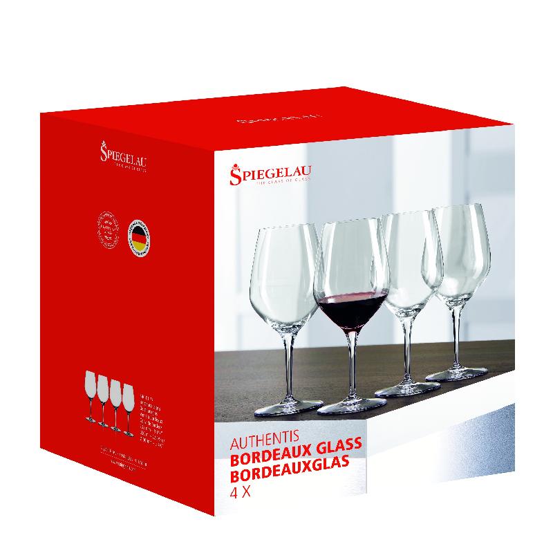 4 verres de cristal à Bordeaux Authentis 35 - cristal clair sans plomb - Spiegelau_1