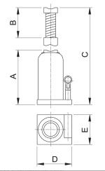 Umb - crics hydrauliques bouteille Euro Press - force 3 à 50 t - utilisation horizontale et transport aisé_1
