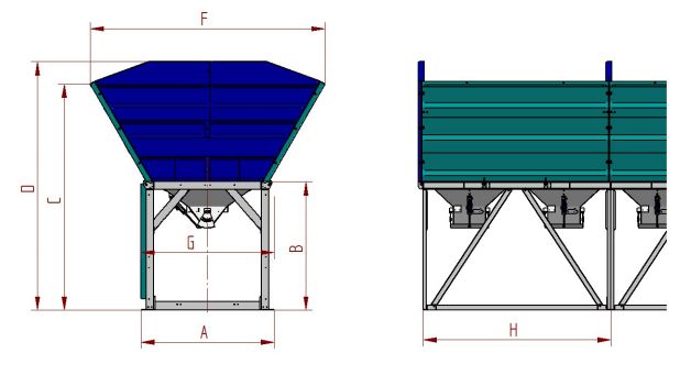 Cel 20 linéaire - Trémie de stockage Ammann - 40 à 120 m3 avec 2 à 6 compartiments_1