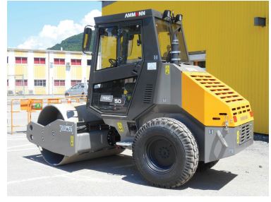 Compacteur de sol monocylindre 140 cm - AMMANN ASC 50 - routes, parkings, construction de bâtiments - Disponible en location_1