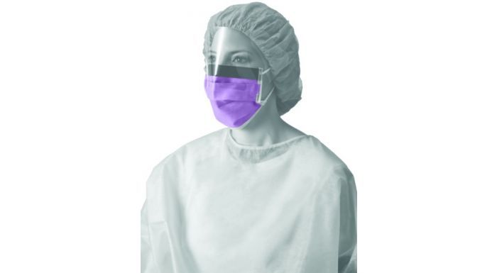 Masque chirurgical - Medline Type IIR - résistants aux fluides avec élastiques auriculaires et options antibuée ou visière_1