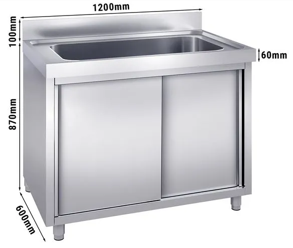 Plonge batterie 120x60cm sur meuble_1