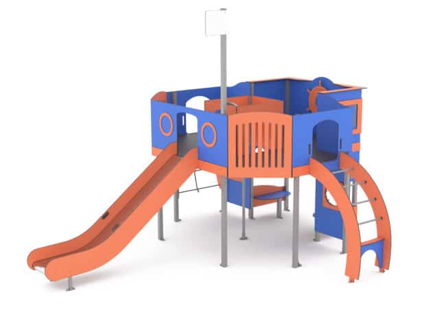 Structure multi-activités métallique mer arrière péniche - 1kasp0051 - Ludoparc - ossature inox - pour 15 enfants_1