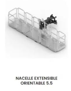 Nacelle extensible orientable pour chariot télescopique_1