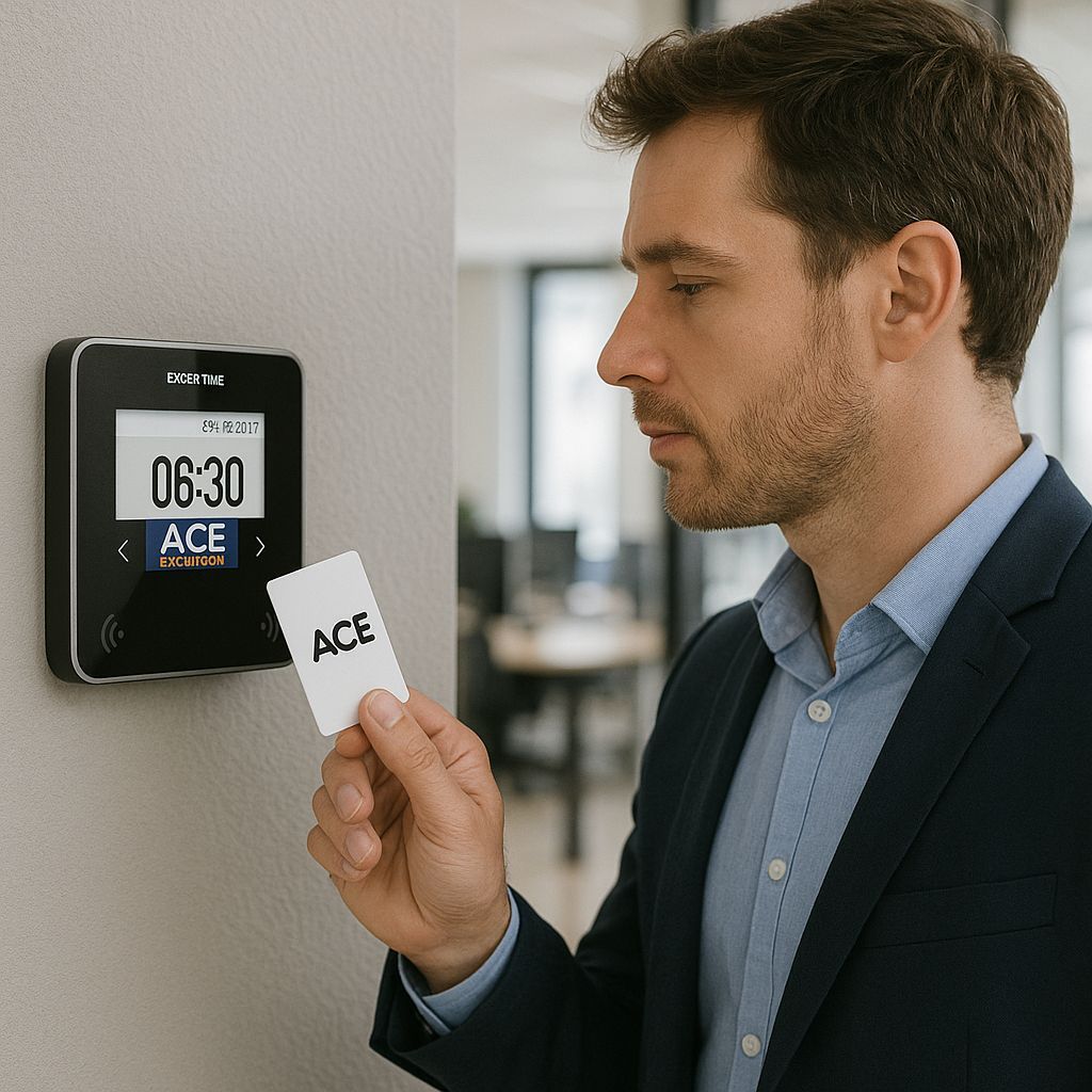 Pointeuse murale X1 de haute technologie permettant d'enregistrer les mouvements du personnel en toute sécurité._1