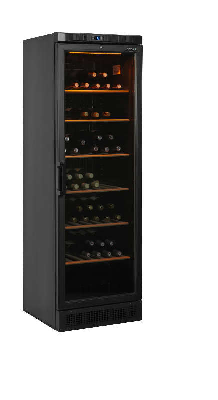 Vitrine réfrigérée adaptés au vin positive 1 zone CPV1380E Noir TEFCOLD_1