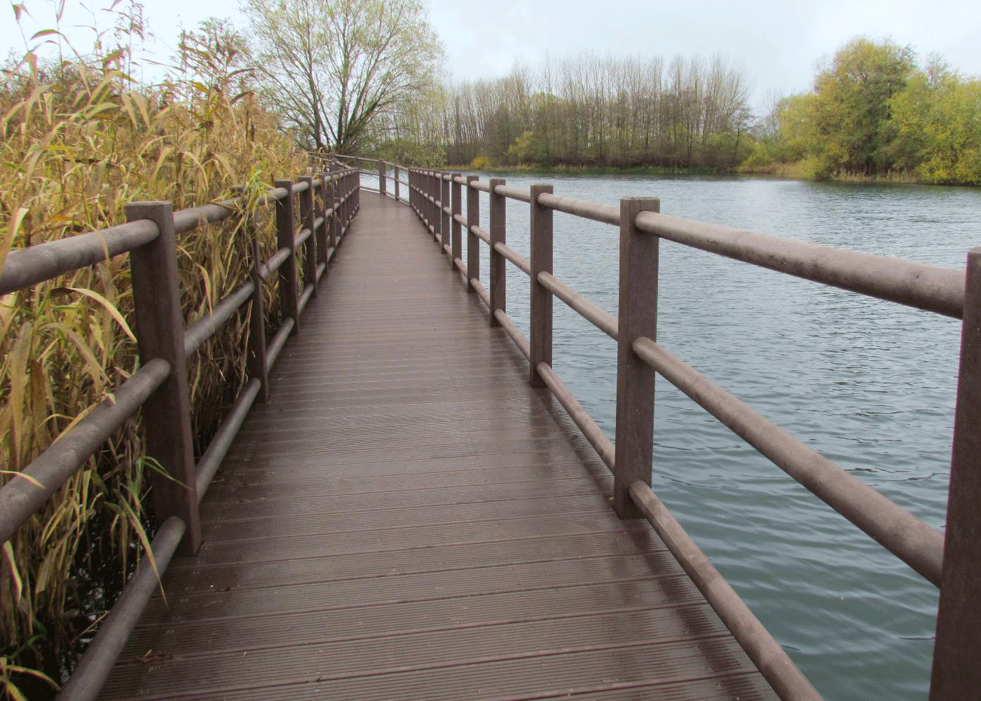 Barrière rurale en plastique recyclé ReBnew - VRV490 - sans entretien, poteaux 120x120mm_1