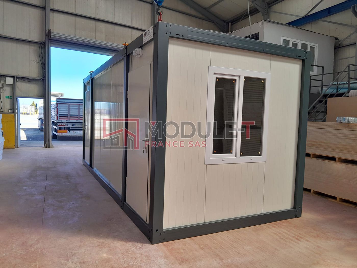 Bungalow bureau de chantier avec WC - Livraison en kit ou prémonté_2