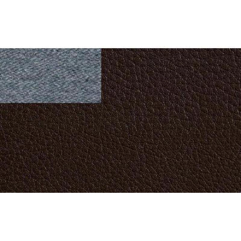 Canapé fixe design 3 places Rimini - cuir recyclé chocolat - fabrication italienne_1