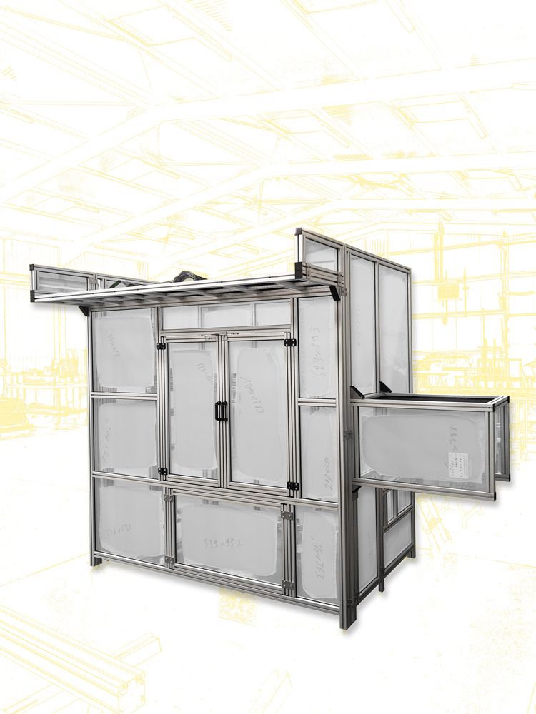 Carters de sécurité en profilés d'aluminium - Protection sur-mesure pour machines et robots_1