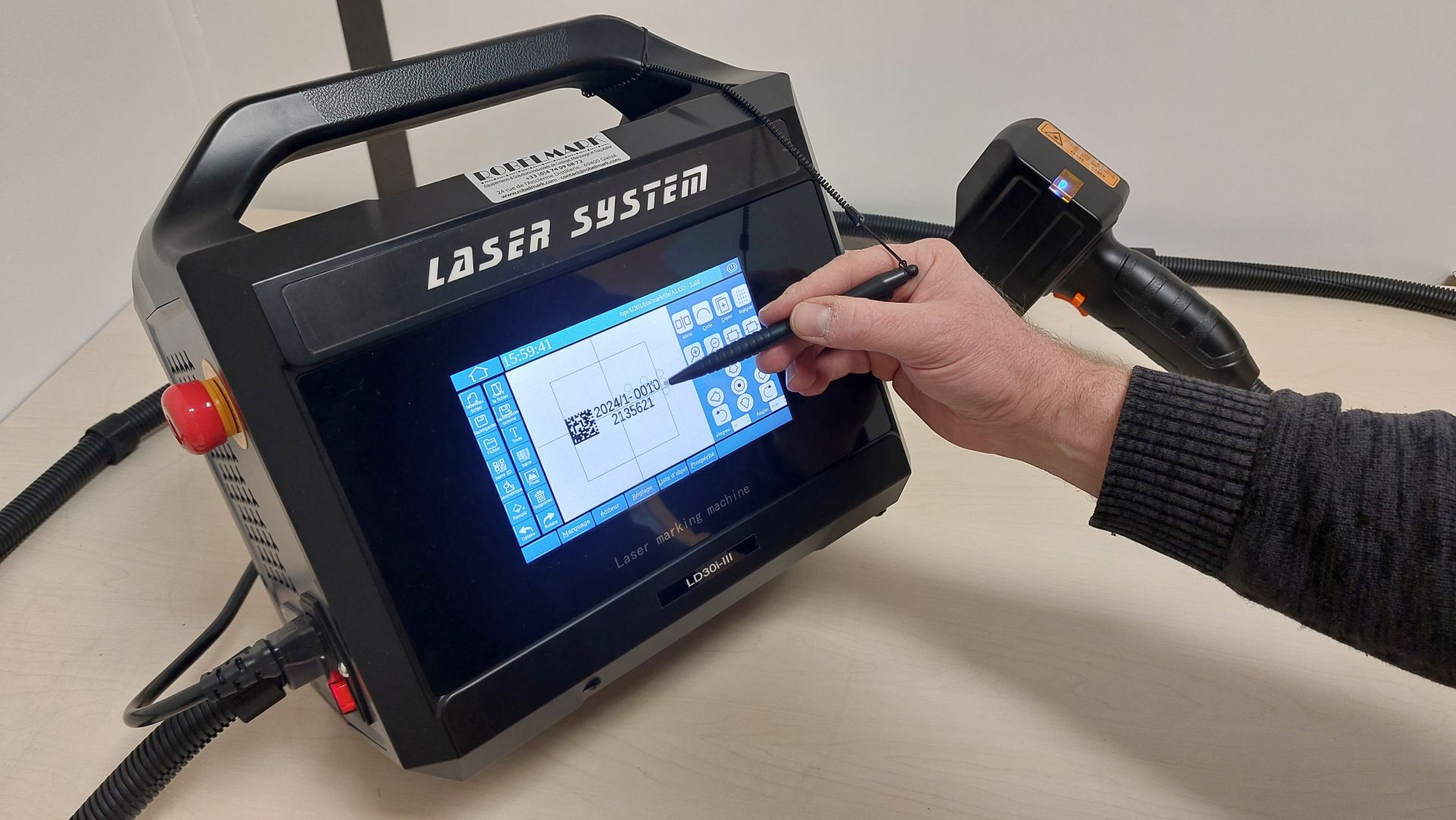 Machine de marquage laser manuel RBK30FP | ROBELMARK_1