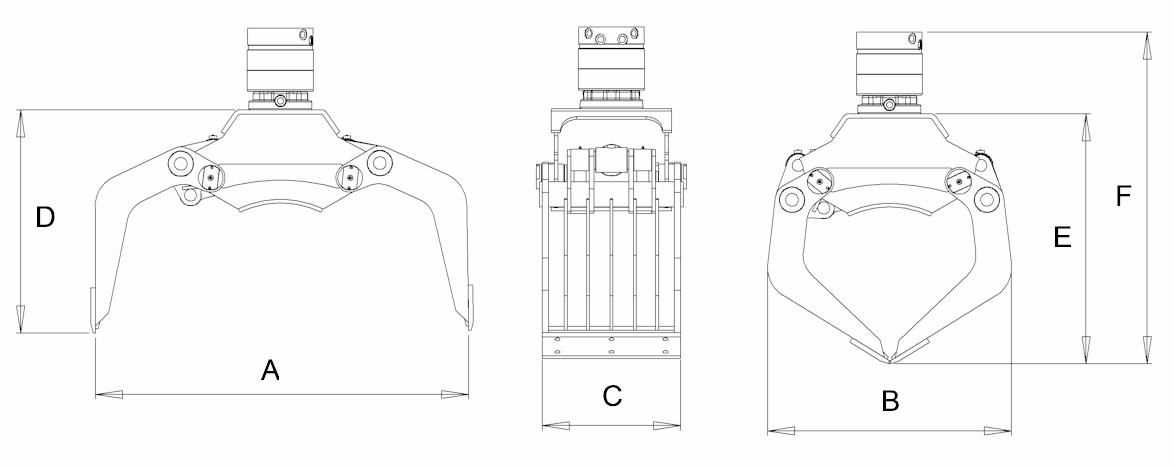 Pince de tri et démolition serie dg idrobenne_1