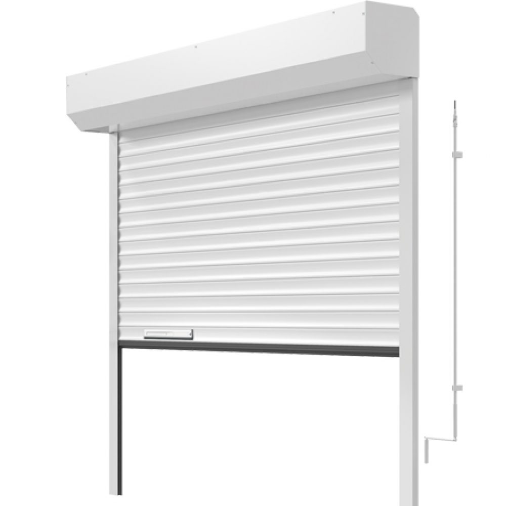 Porte de garage enroulable oporte / motorisée / lames en aluminium / isolation thermique_1