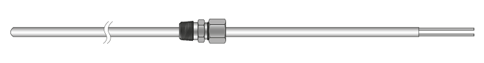 Thermocouple type T chemisés à isolation minérale - sortie simple - Cuivre/Constantan - Plage -200°C à 350°C_1