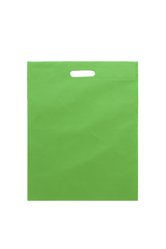 Tote bag en intissé RPET - motif de Noël - anses pré-découpées - 80 g/m² - couleur verte_1