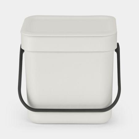 Bio seau de cuisine compacte et égologique 3 Litres - Brabantia Sort & Go - Light Grey_1
