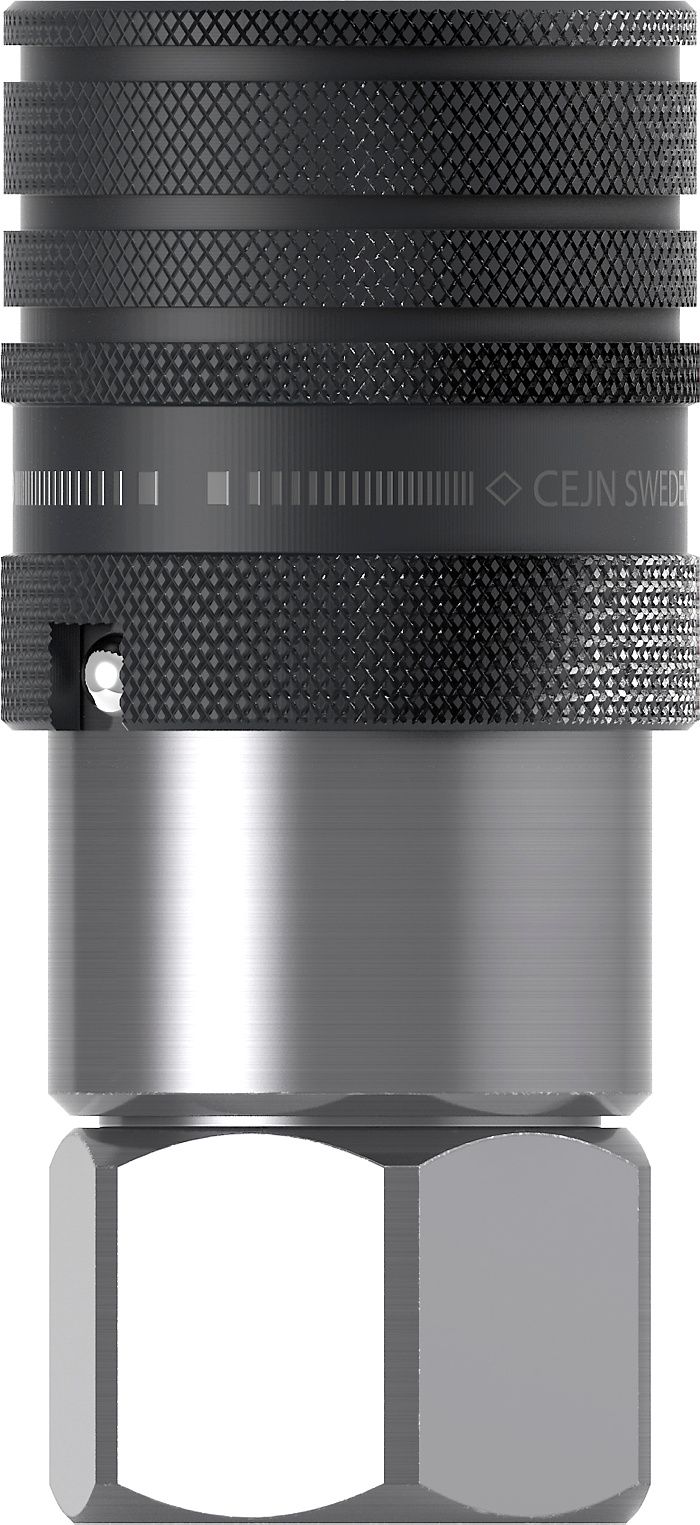 Série 365 DN 10 - Coupleur hydraulique CEJN en acier zinc-nickel - ISO 16028_1