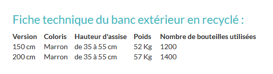 BANC EXTÉRIEUR DE VILLE ALICANTHE EN PLASTIQUE RECYCLÉ_1