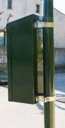 Distributeur de cendriers de poche d'extérieur - MEGOCLEAN 200, fixation murale ou sur mât, coloris personnalisables et capacité 200 cendriers_1