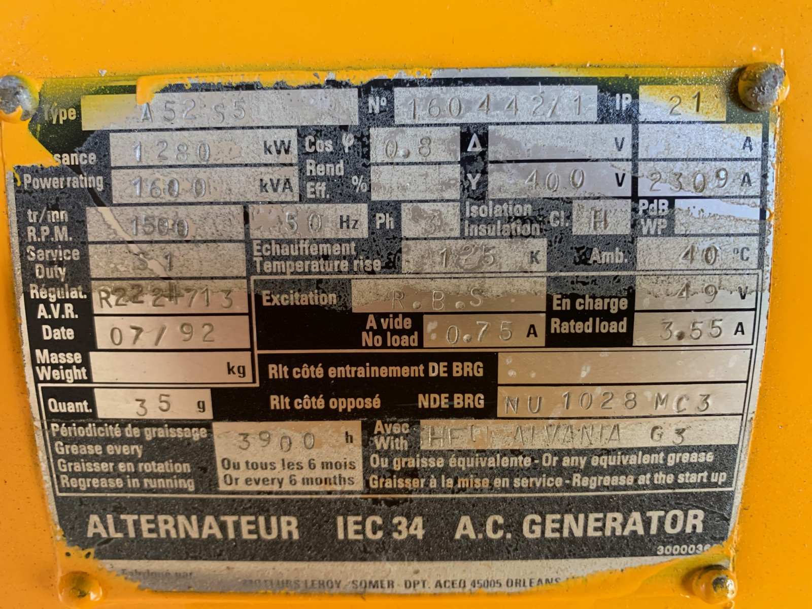 Groupe électrogène d'occasion en container - CUMMINS - 1600 kva - SDMO_1