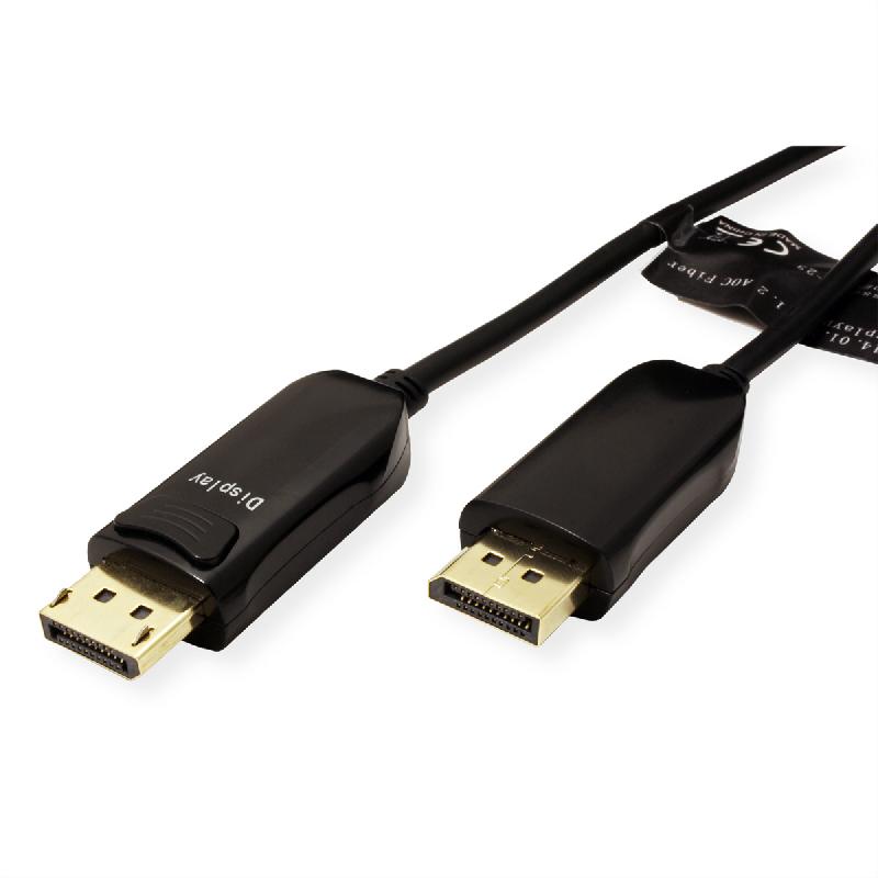 ROLINE Câble DisplayPort v1.4 (AOC), M/M, 15 m_1