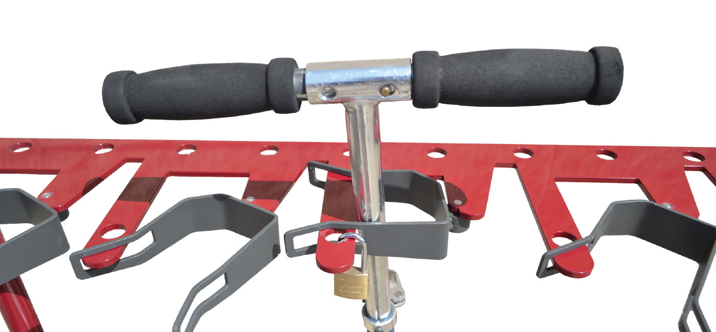 Support trottinette en acier galvanisé avec modules de 5 places_1