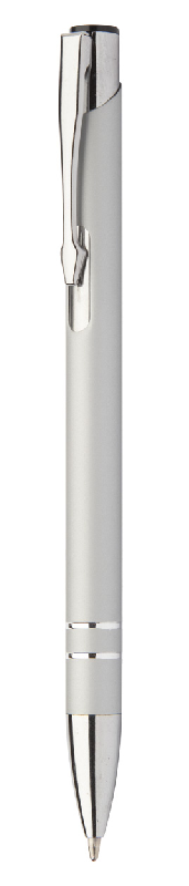 Stylo à bille twist en aluminium - finition caoutchoutée et gravure laser effet miroir - encre bleue_1