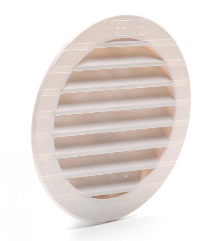 Grille d'aération ABS naturelle - Diamètre 15 cm - Réglable et anti-insectes_1