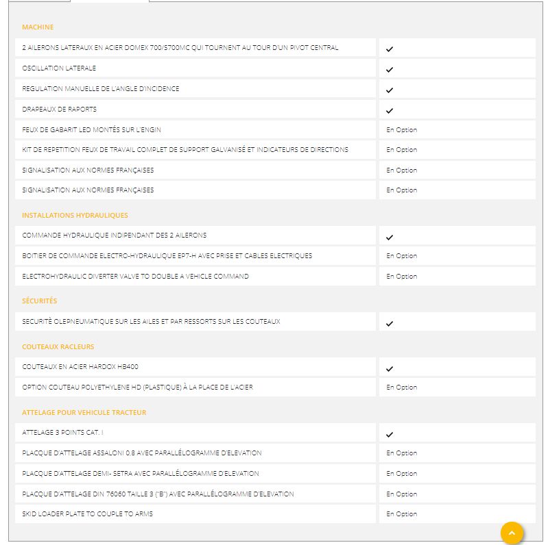 VK 18 - chasse-neige léger Orsi - géométrie variable, amortissement mixte_1