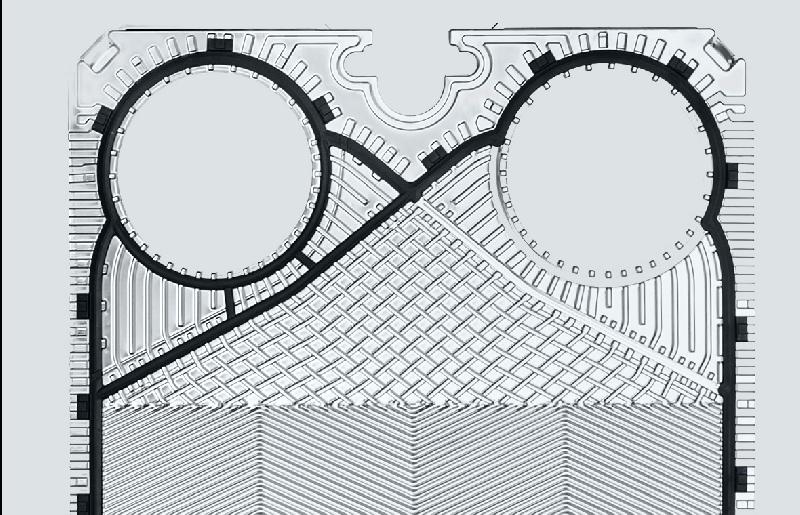 Échangeur de chaleur à plaques et joints - série NP - plaque NP250L avec design OptiWave, PosLoc et EcoLoc_1