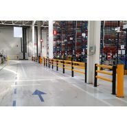 Barrière de protection flexible indutrielle déformable - pedestrian barrier_1