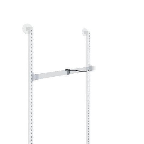 Broche double fil pour barre de charge - Nickel brossé - L20cm - Acier_1