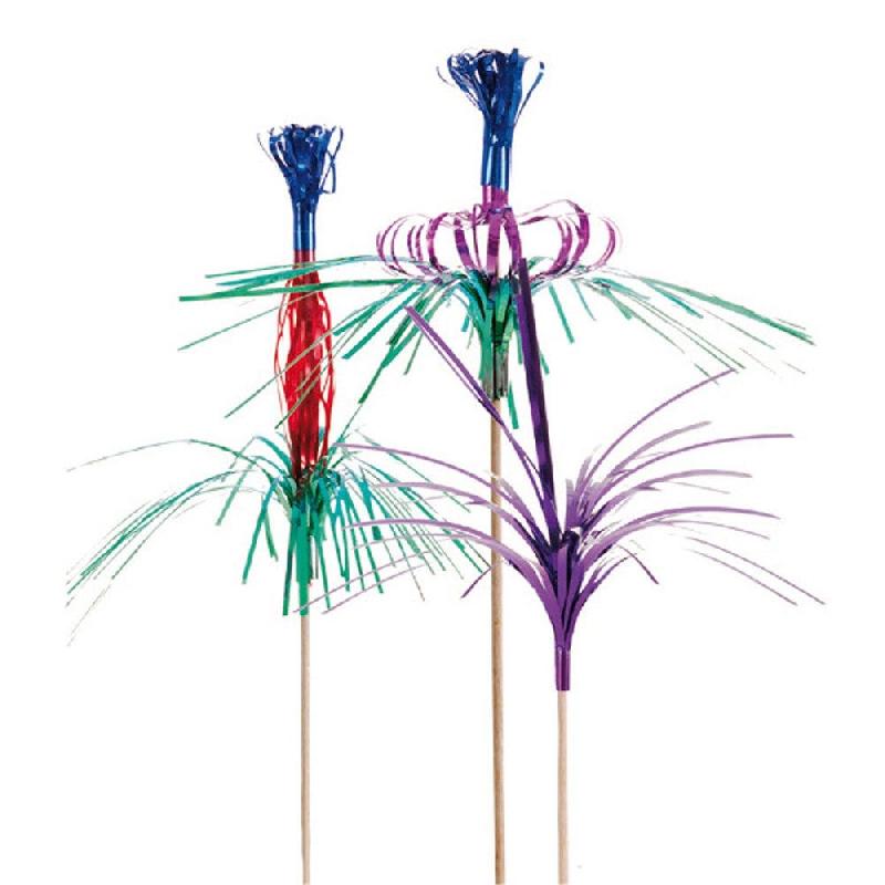 Décors assortis pour glaces Métallisés bois 22cm - par 144_1