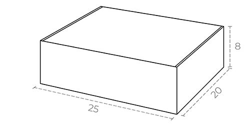 Fefco 427 - s40 boîte cadeau boite d'expédition personnalisée - smartpack - 26,6×20,5×8,2 cm_1