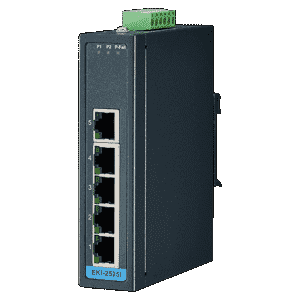 Switch ethernet industriel 5 ports 10/100Mbps - Non administrable - Températures extrêmes -40 ~ 75°C - Référence: EKI-2525I-BU_1