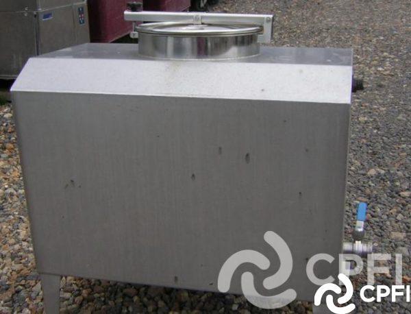 Bac de lancement rectangulaire fermé étanche - 350 L - 1100x610x1040 mm - Occasion_1