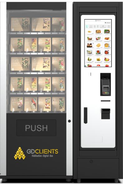 Distributeur automatique de snacks avec écran tactile pour une sélection simplifiée, accessible 24h/7j - DISTRIBOX_1