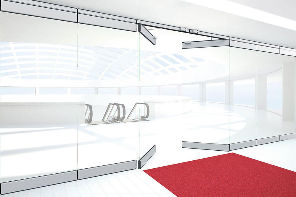 Varitrans Straightline - Cloisons mobiles en verre Dorma Hüppe - Largeurs max. 1 300 mm - Robustesse et modularité_1