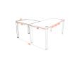Bureau individuel avec retour et voile de fond QUANTIQUE - Normatic_1