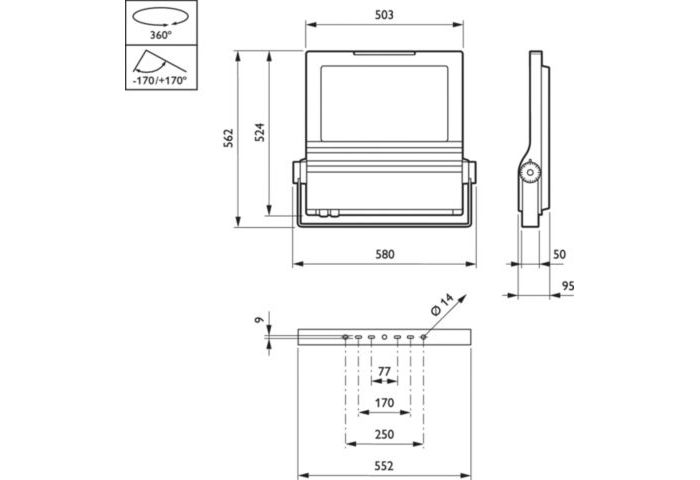 Projecteur BVP650 LED80 - éclairage des grands espaces - Philips - 7200 lm - IP66 - 220-240 V_1