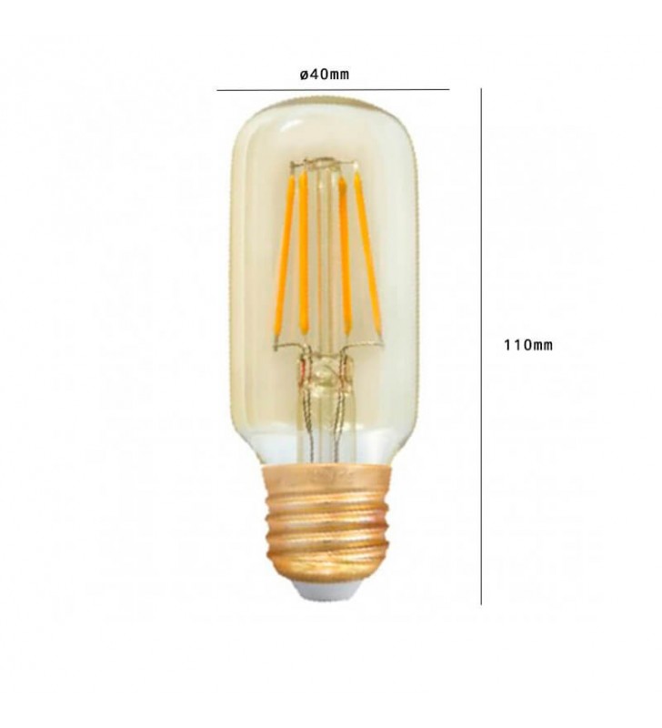 Ampoule LED à filament 4W - E27 - Réf B4555 - Style vintage pour ambiance chaleureuse_1